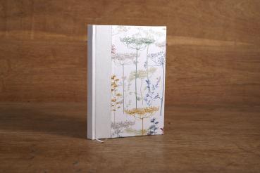Notebook A5 blank with flowers